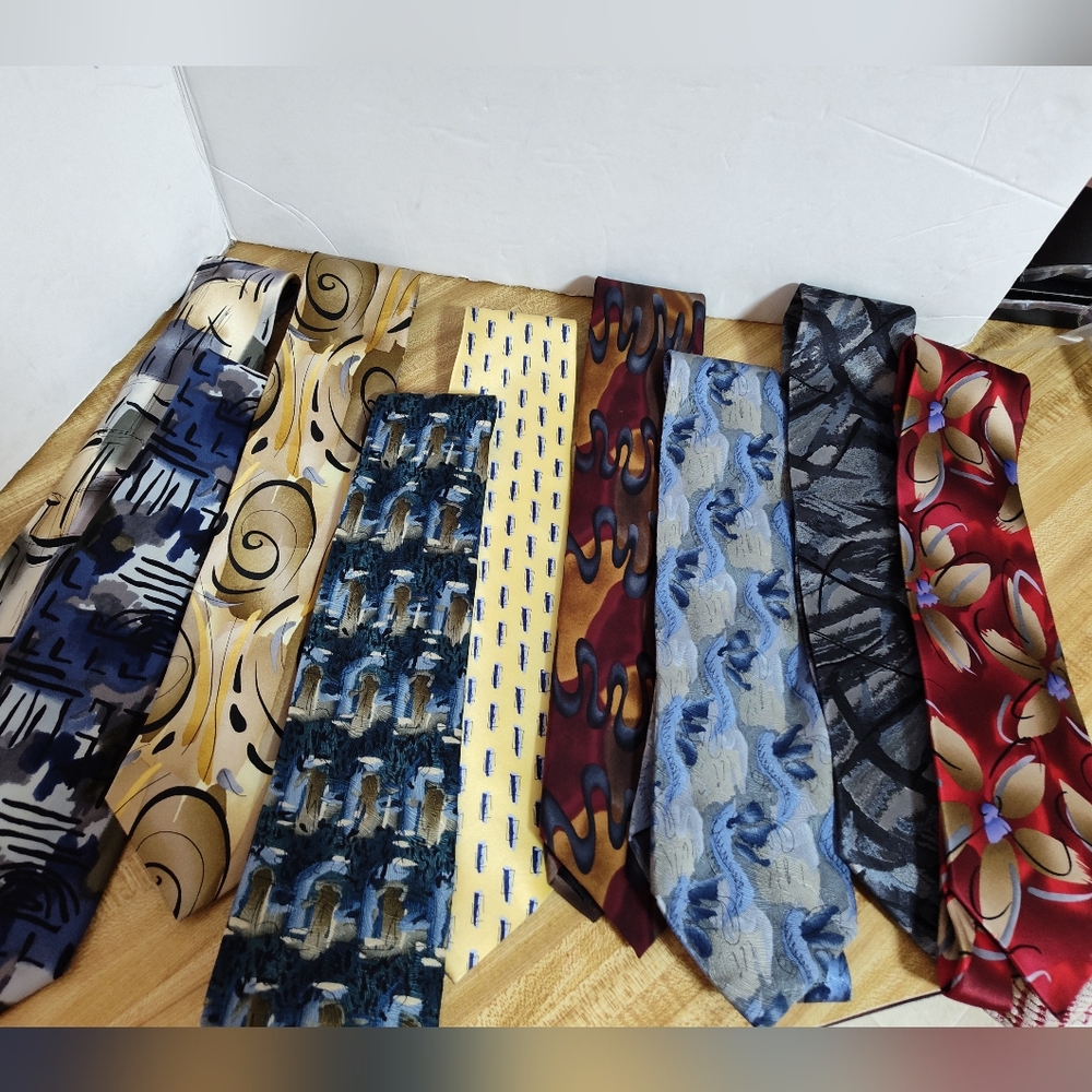 Collection 8 Jerry Garcia & 1 Grateful Dead Silk Ties Unworn Cond Great Bundle